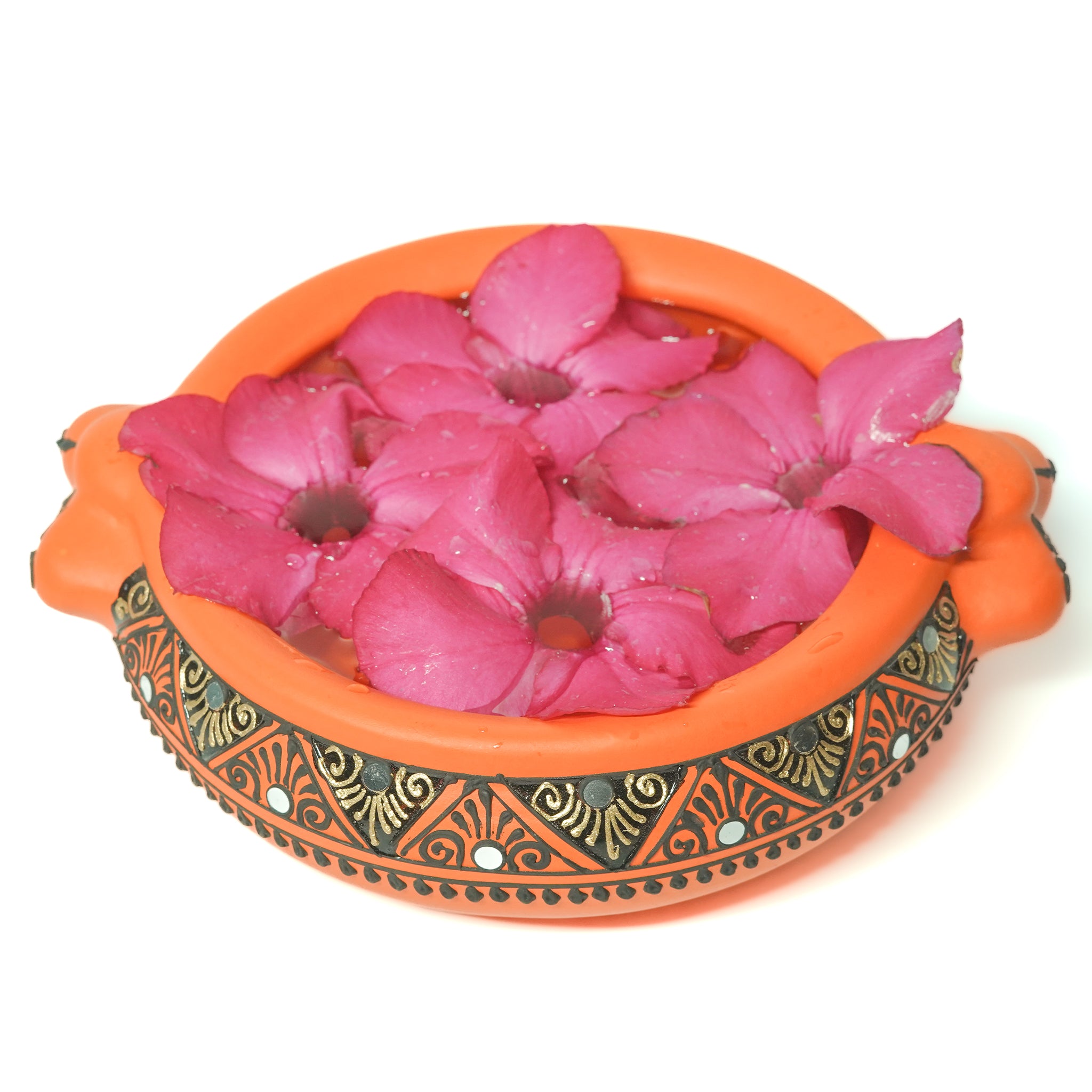 Decorative Handmade Flower Urli Bowl | Flower Pot - 500ml