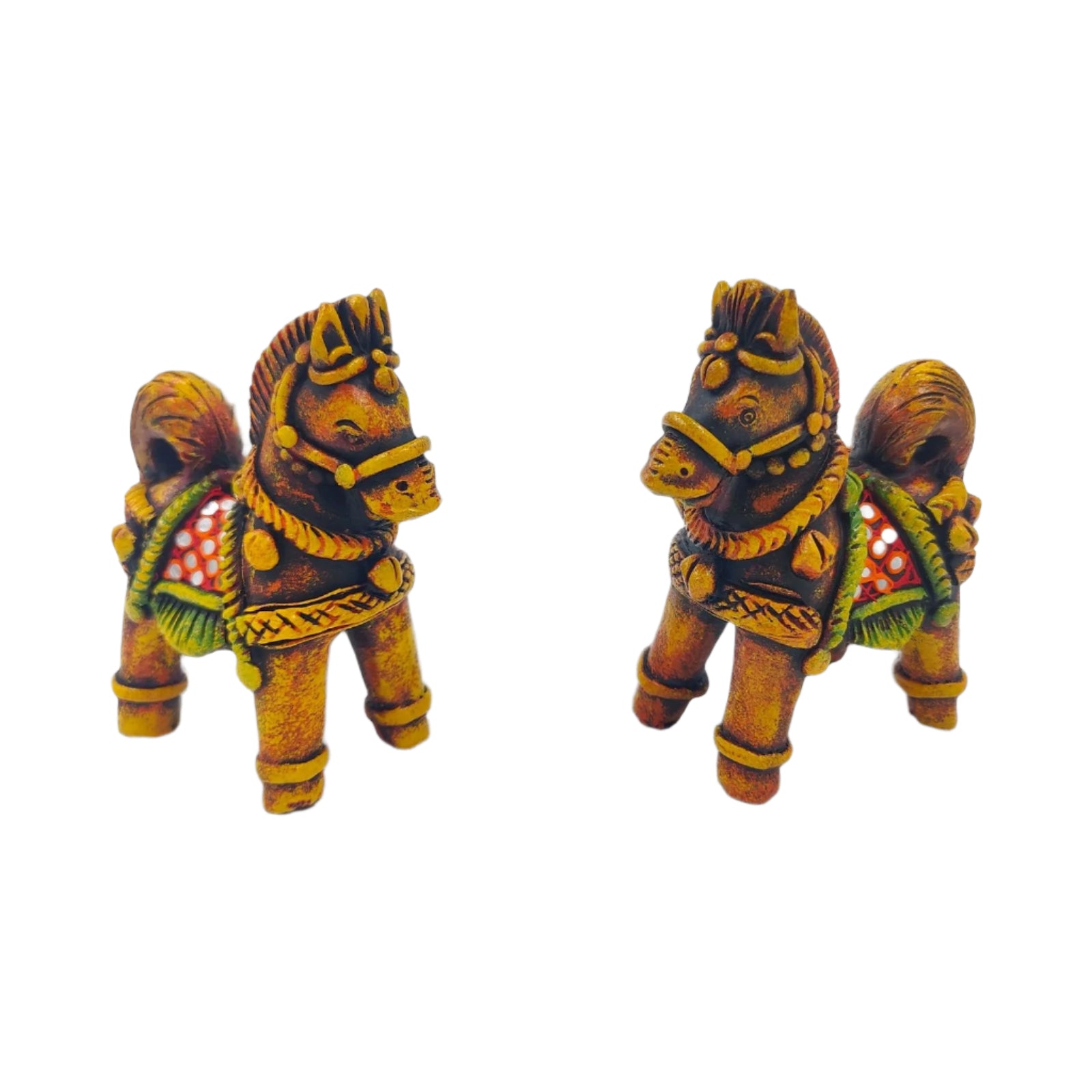 Decorative Horse Figurines Statue Set of 2