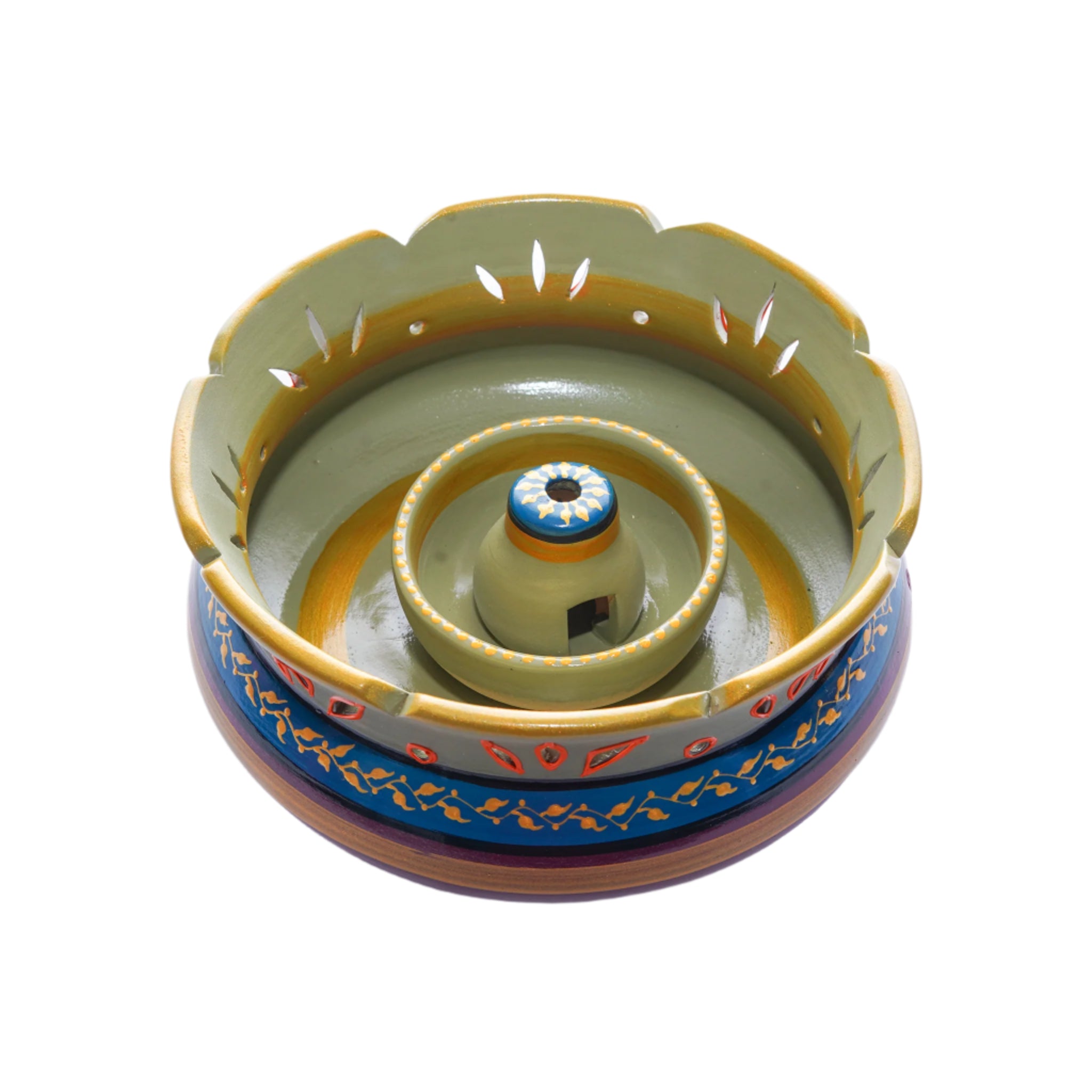 Flower Decorative Urli Bowl Shape Diya for Home Handcrafted Bowl for Floating Flowers and Oil Lamp Home Vallalar Agal