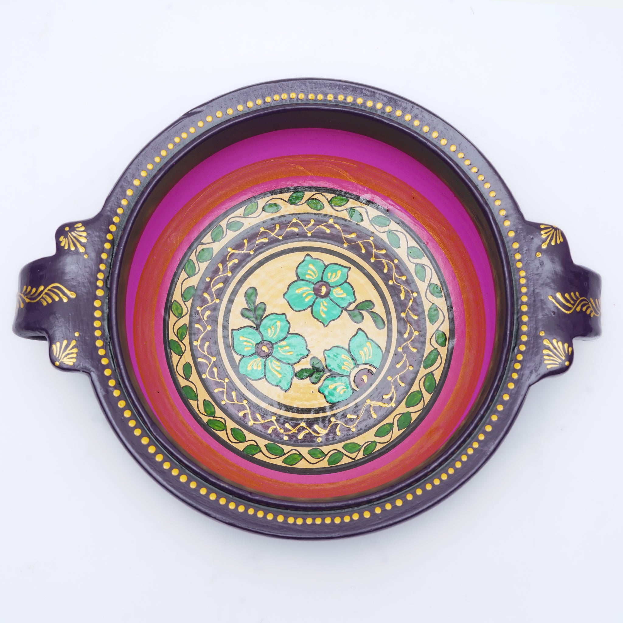 Decorative Handmade Flower Urli Bowl | Flower Pot - 600ml