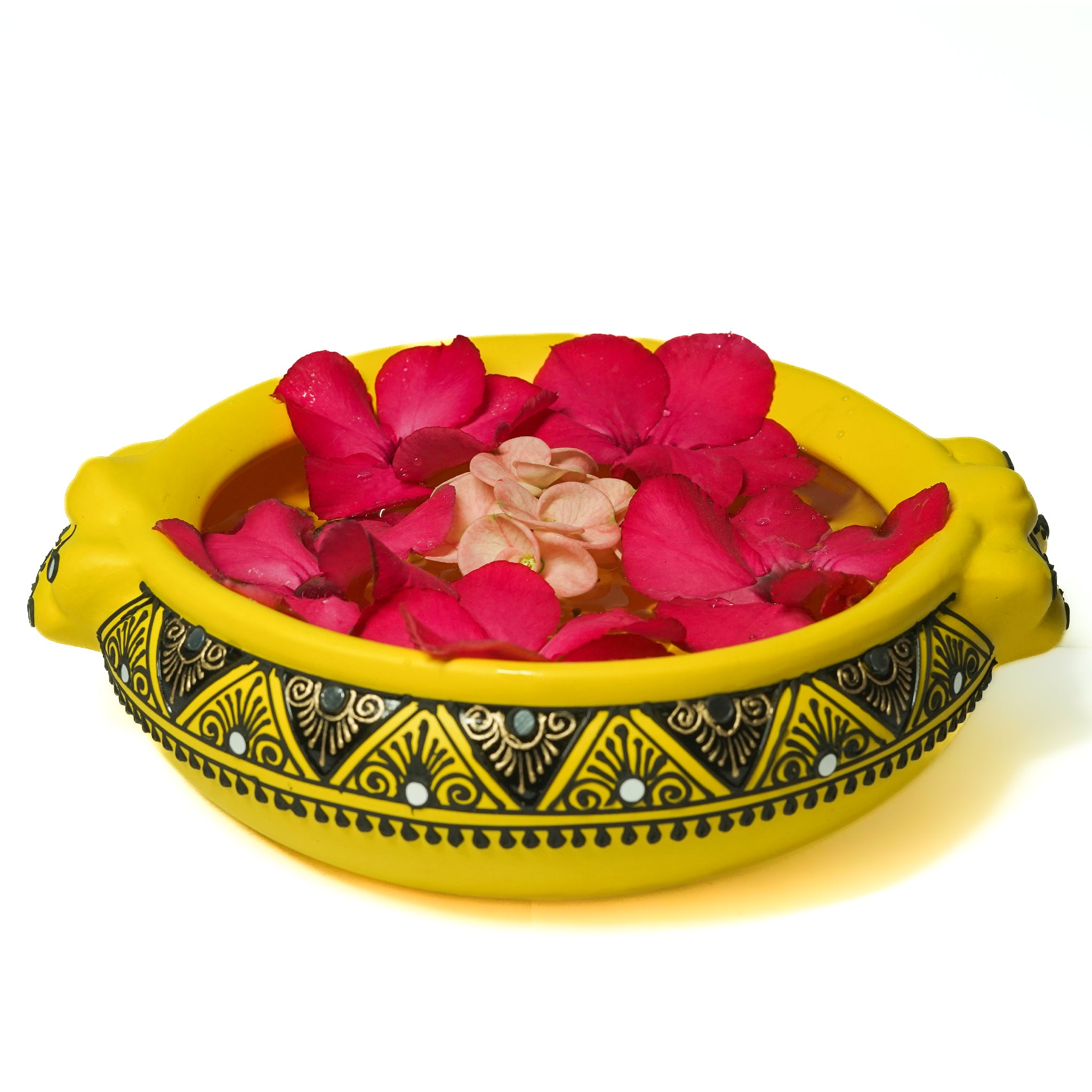 Decorative Handmade Flower Urli Bowl | Flower Pot - 750ml