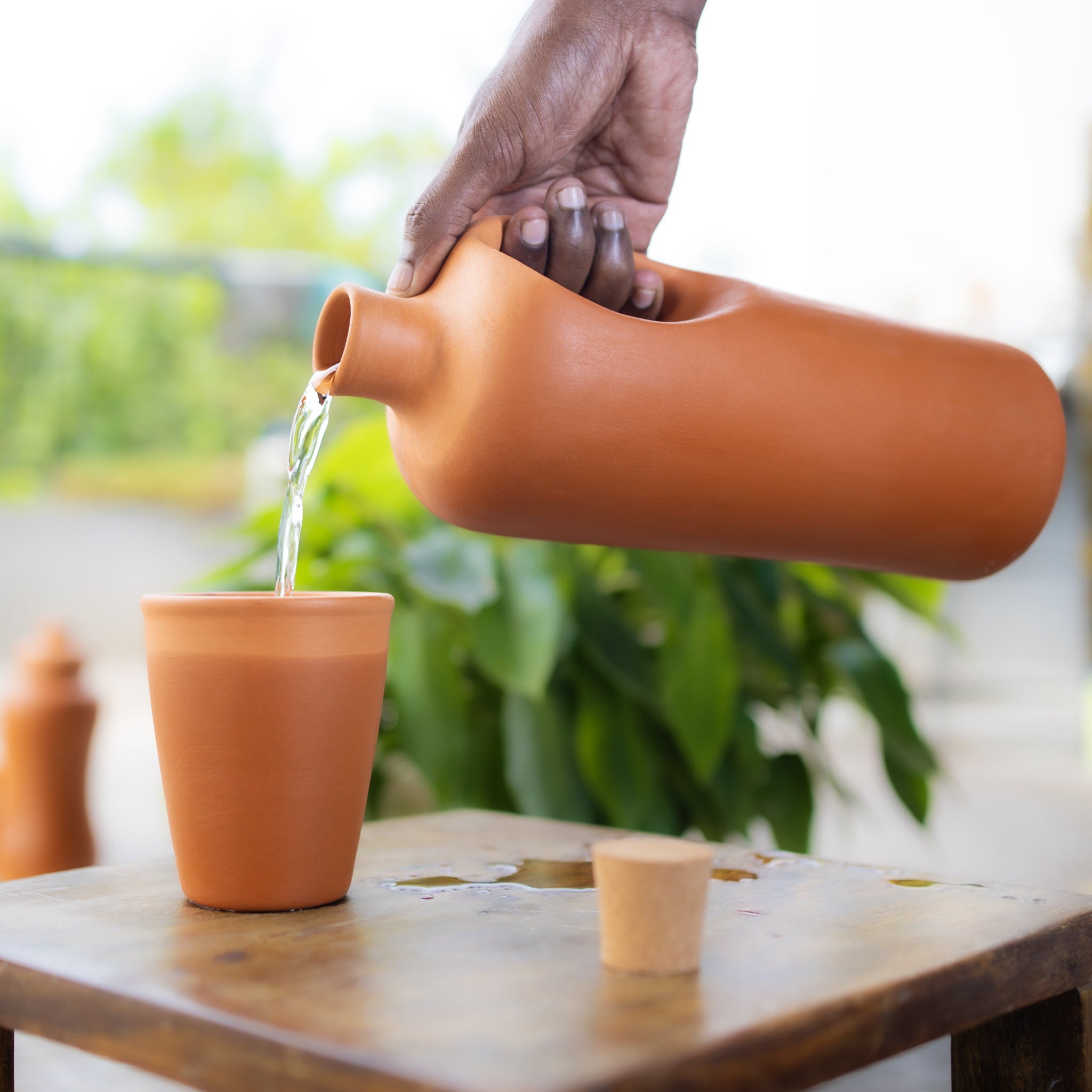Terracotta Handle Water Bottle 1300ml