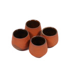 Artisan Terracotta Mini Cups - Cava Style Shot Set of 4