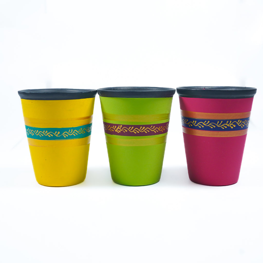 Vibrant Hand-Painted 4” Planter