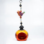 Hand-Painted Sparrow Hanging Dome Candle/Diya Holder