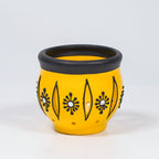 Decorative Clay T-light Holder (Set of 2) – Carved Floral Glow