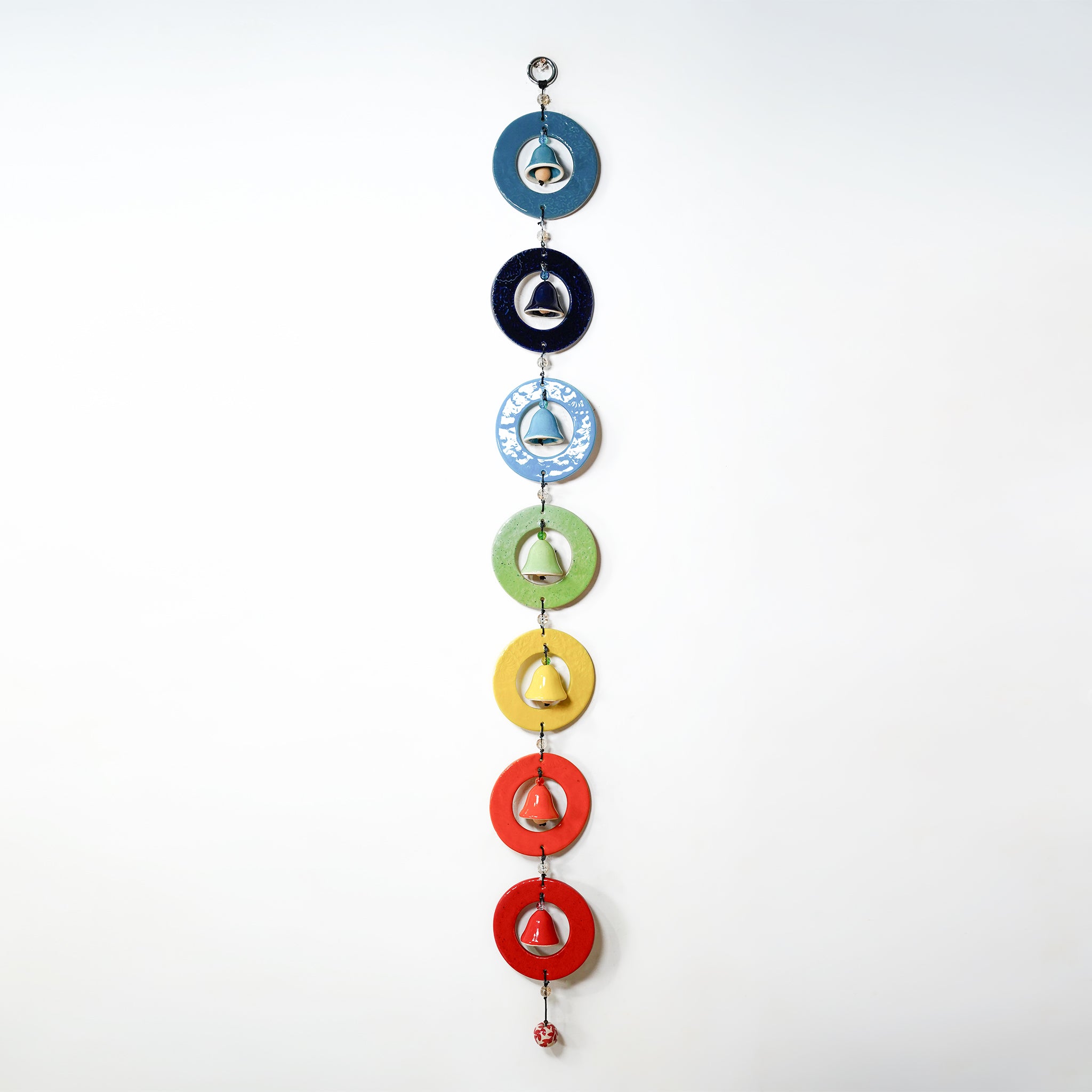 Multicolor Bell Ring Thoran – Handmade Wall Hanging for Home & Festive Decor
