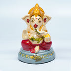 Traditional Ashirvad Ganesh Murti (Handcrafted & Painted)