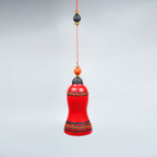 Handcrafted Hanging Rope Bell – Traditional Terracotta Décor