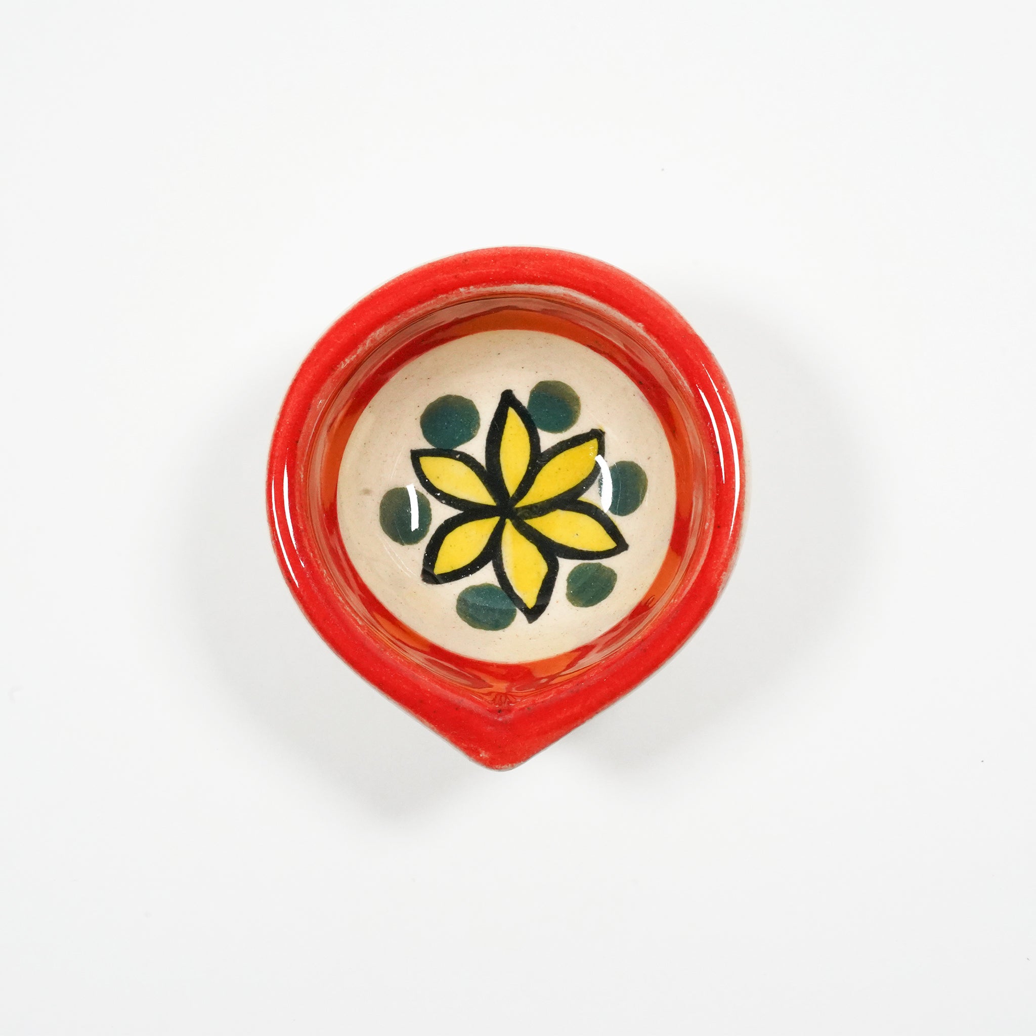 Ceramic Diya Agal Set – Pack of 12 Decorative Lamps