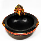 Traditional Ganesh Urli – Handpainted Decorative Bowl for Home Décor
