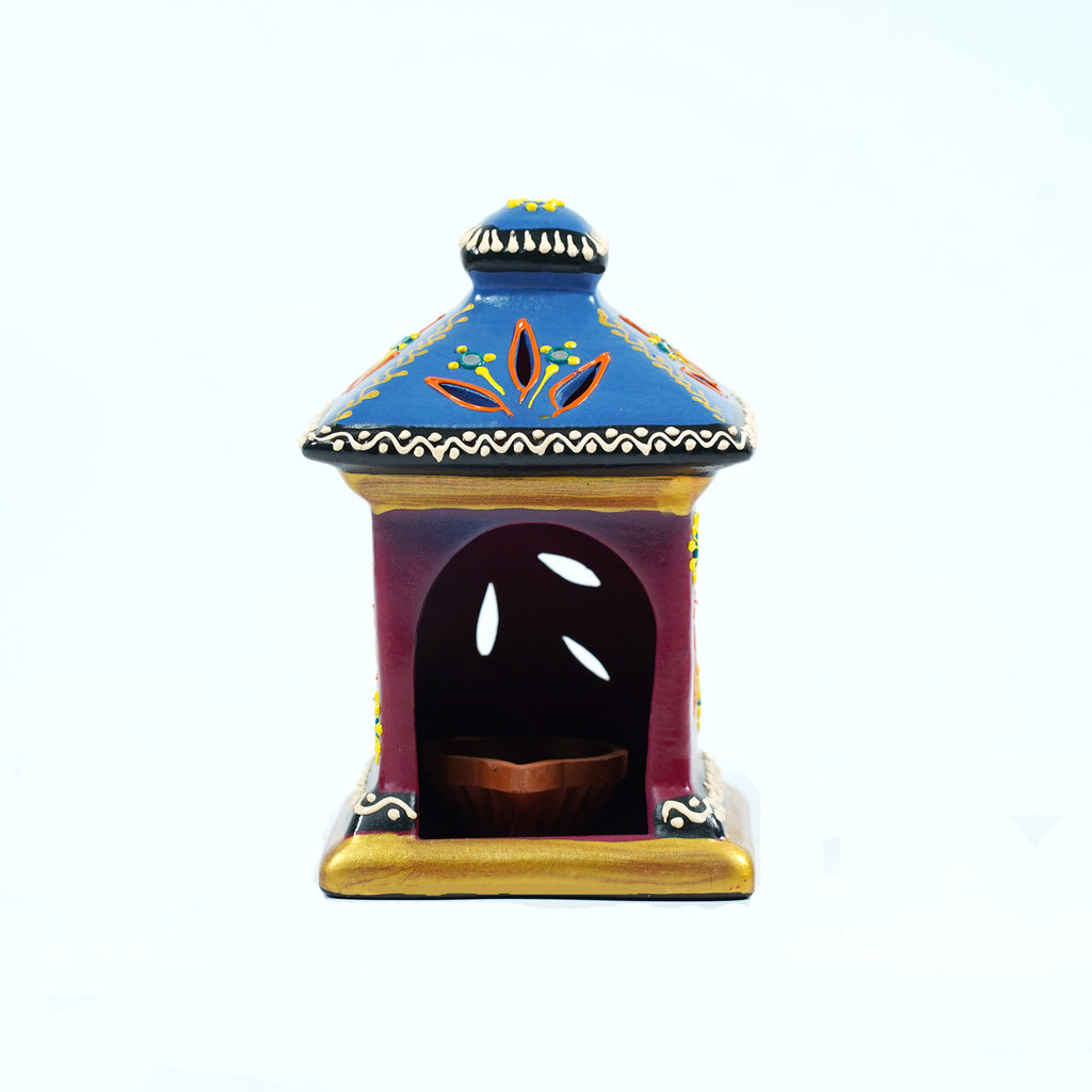Decorative Terracotta Oil Lamp Enclosure