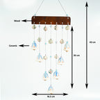 Artisan Ceramic Wind Chime with Hand-Painted Bells – Soothing Sound for Home Decor