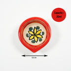 Ceramic Diya Agal Set – Pack of 12 Decorative Lamps