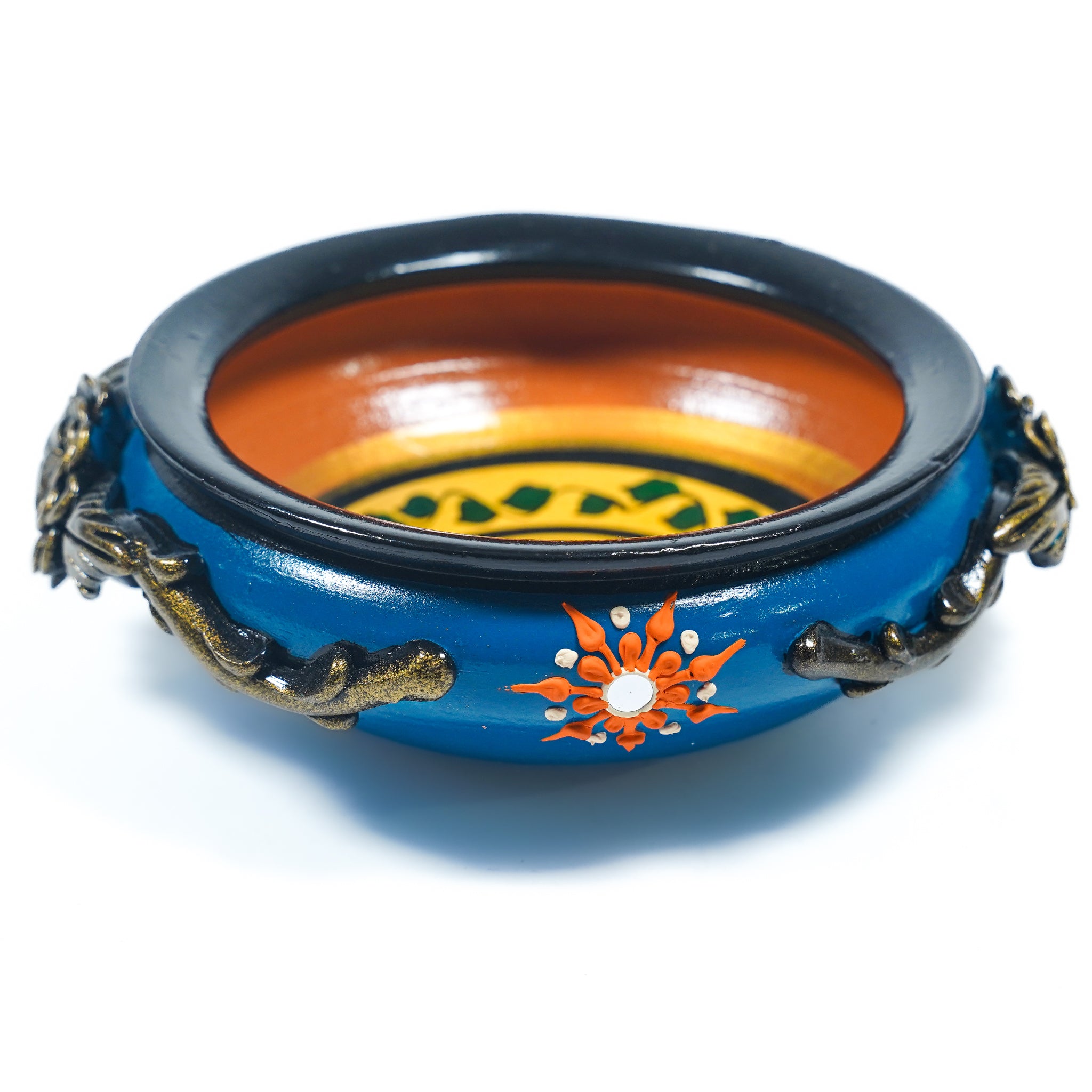 Premium Traditional Hand-Painted Embossed Urli