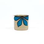 Set of 3 Hand-Painted Ceramic Cottori: T-Light Holder, Mini Planter & Pen Cup