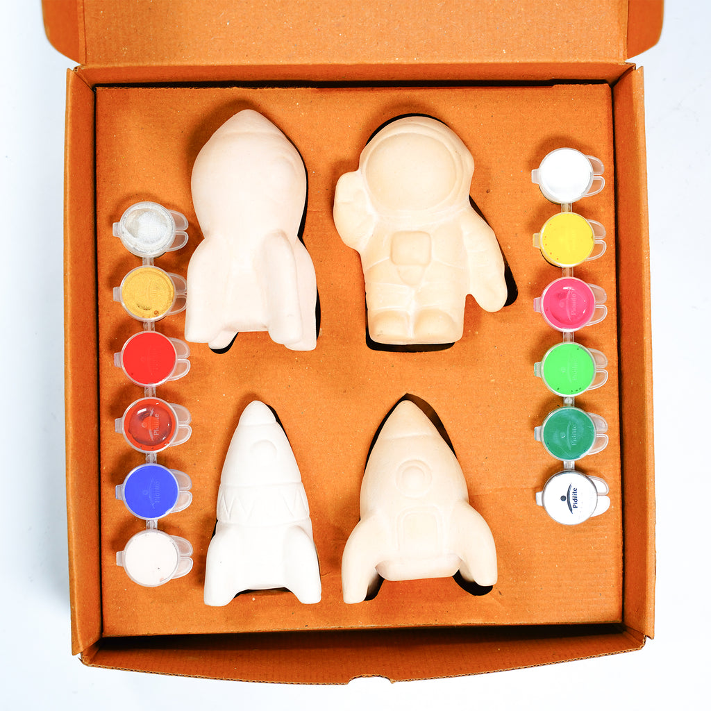 Space Explorer DIY Paint Kit – Rockets & Astronaut Set for kids