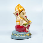 Traditional Ashirvad Ganesh Murti (Handcrafted & Painted)