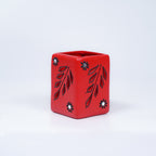 Handcrafted Terracotta Leaf Cutwork T-Light Holder