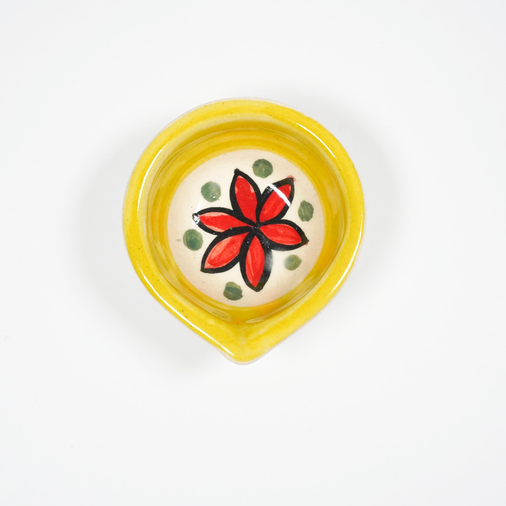Ceramic Diya Agal Set – Pack of 12 Decorative Lamps