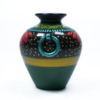 Artisan Painted Decorative Pot (Small Size)