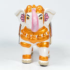 Majestic Clay Elephant Duo – Traditional Earthenware Home Accent
