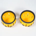 Decorative Clay T-light Holder (Set of 2) – Carved Floral Glow