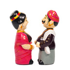 Ethnic Earthenware Couple Showpiece – Cultural Indoor Decor