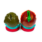 Set of 2 Ceramic Laughing Baby Piggy Banks