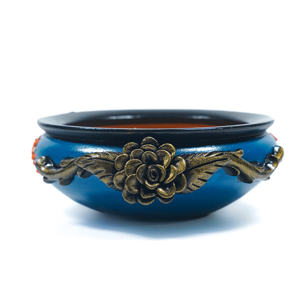 Premium Traditional Hand-Painted Embossed Urli