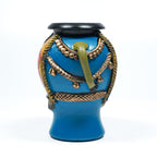 Artisan Crafted Elephant Pot with Floral Design