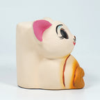Cute Cat Ceramic Coin Bank – Handcrafted Clay Piggy Bank for Kids