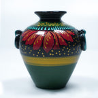 Artisan Painted Decorative Pot (Small Size)