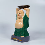 Laughing Buddha Clay Coin Bank – Handcrafted Earthenware