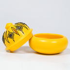 Traditional Clay Sambrani Holder (Set of 2) – Hand-Painted Floral Lid