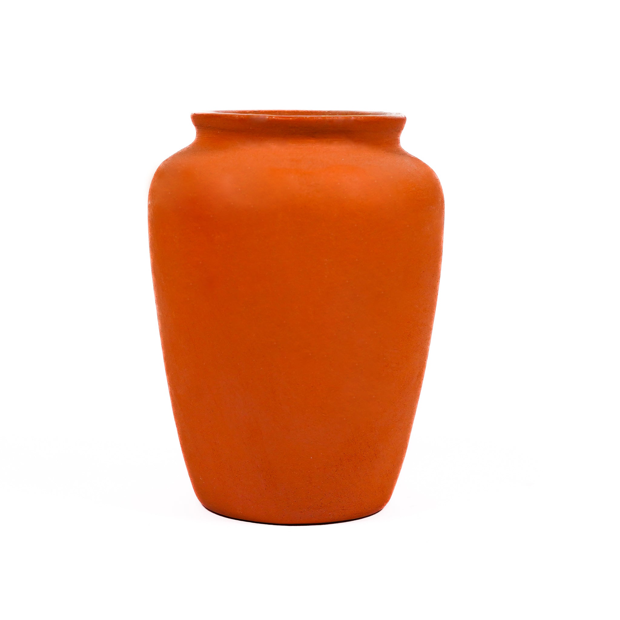 Terracotta-Style Ceramic Mate Cups with Steel Straw Set (Set of 2)