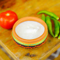 Hand-Painted Terracotta Curd Pot Set (Dahi Handi) - Set of 4