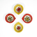 Ceramic Diya Agal Set – Pack of 12 Decorative Lamps