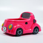 Pink Car Planter – Handcrafted Terracotta Ride
