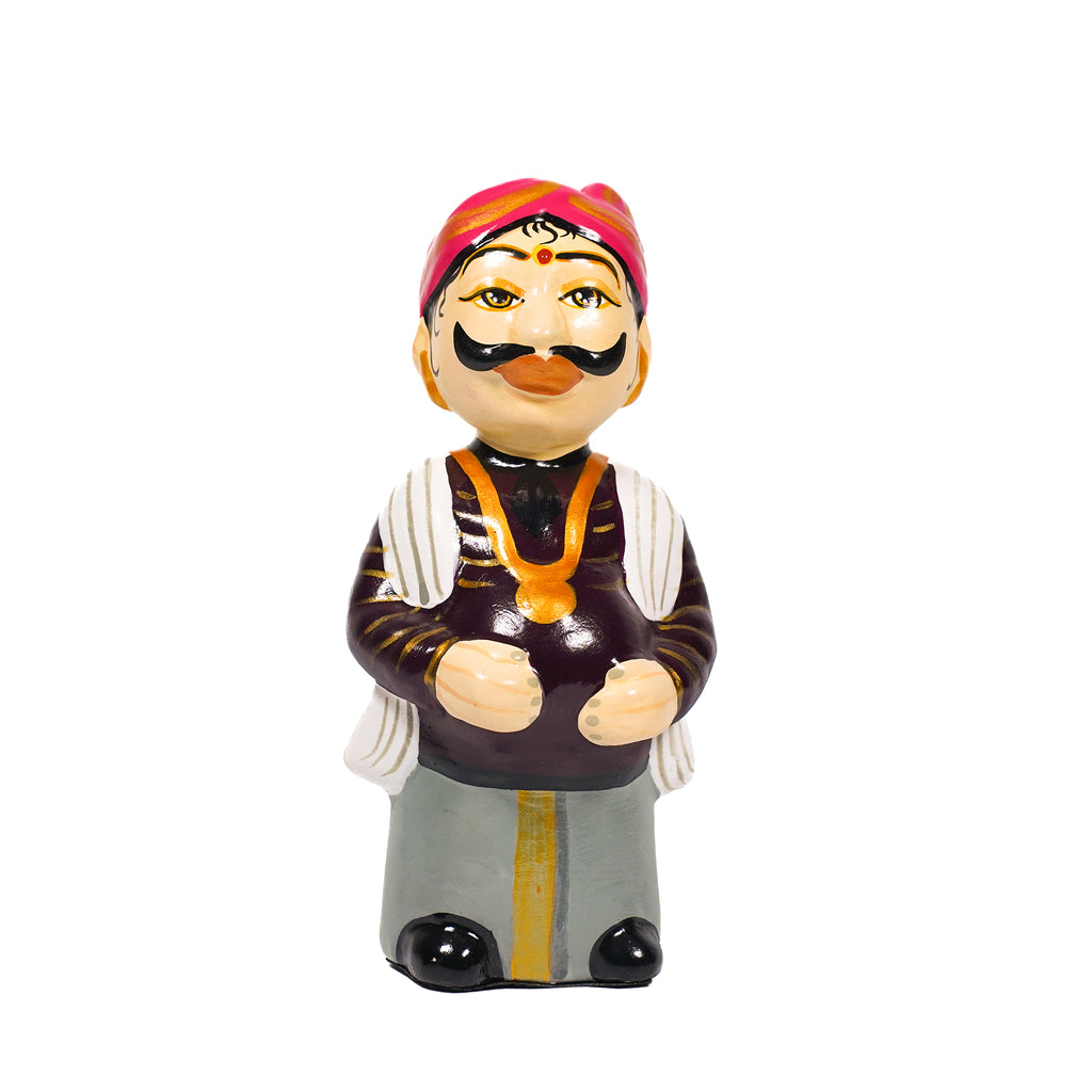 Ethnic Earthenware Couple Showpiece – Cultural Indoor Decor