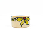 Set of 3 Hand-Painted Ceramic Cottori: T-Light Holder, Mini Planter & Pen Cup