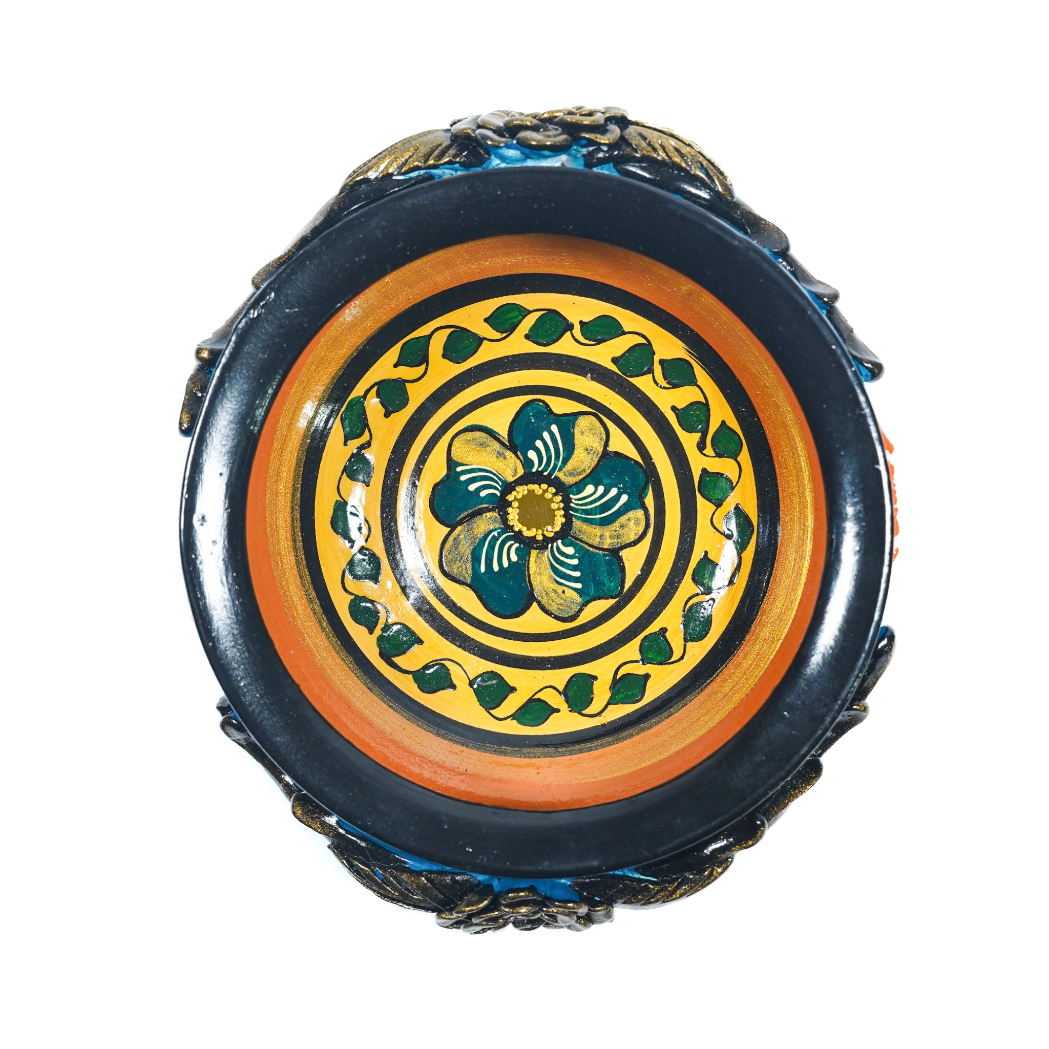 Premium Traditional Hand-Painted Embossed Urli