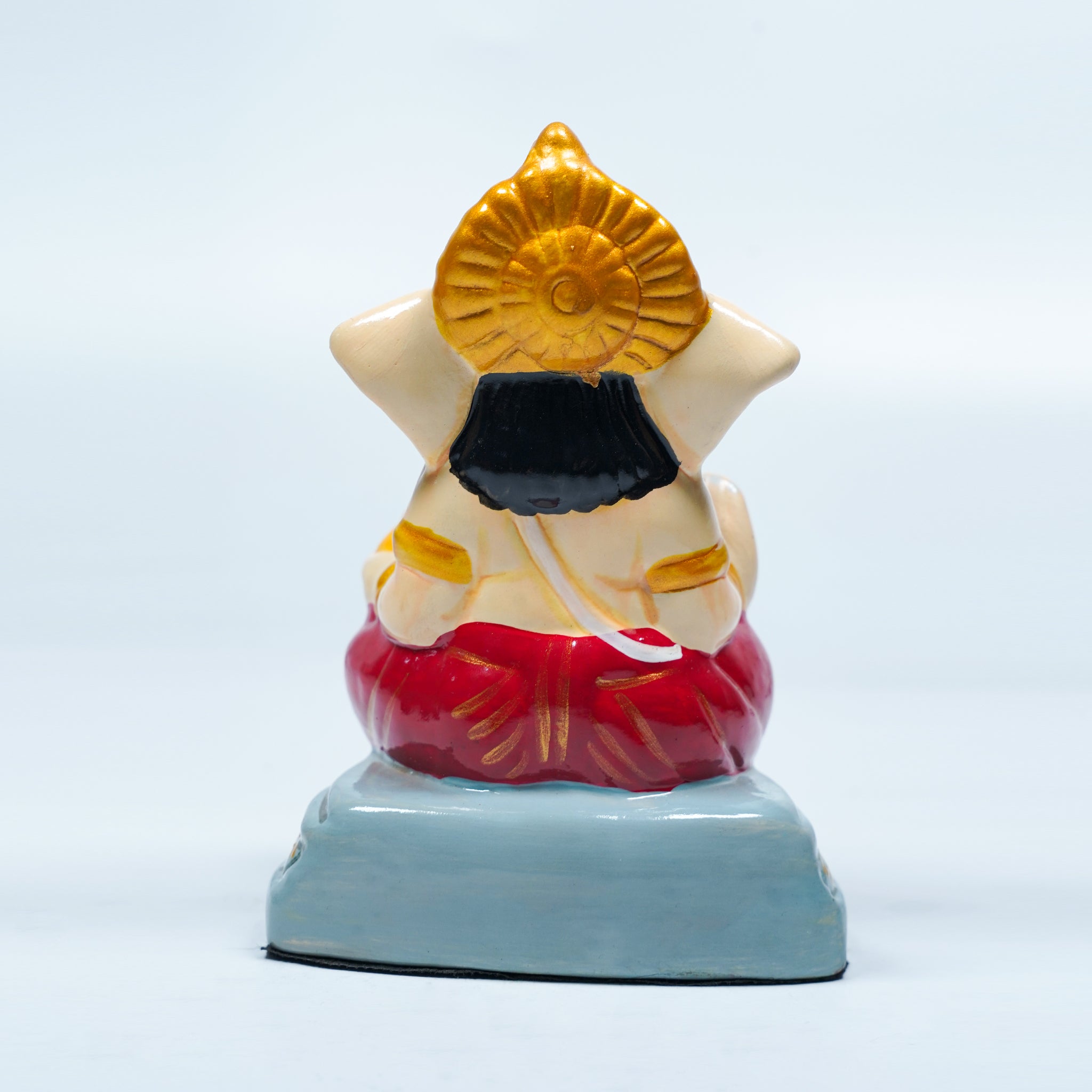 Traditional Ashirvad Ganesh Murti (Handcrafted & Painted)