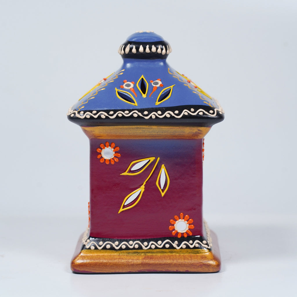 Decorative Terracotta Oil Lamp Enclosure
