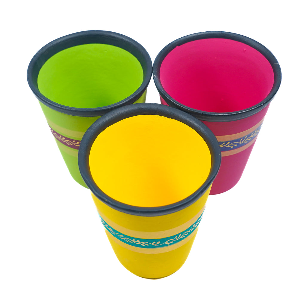 Vibrant Hand-Painted 4” Planter
