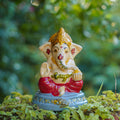 Traditional Ashirvad Ganesh Murti (Handcrafted & Painted)