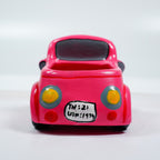 Pink Car Planter – Handcrafted Terracotta Ride