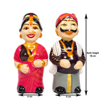 Ethnic Earthenware Couple Showpiece – Cultural Indoor Decor
