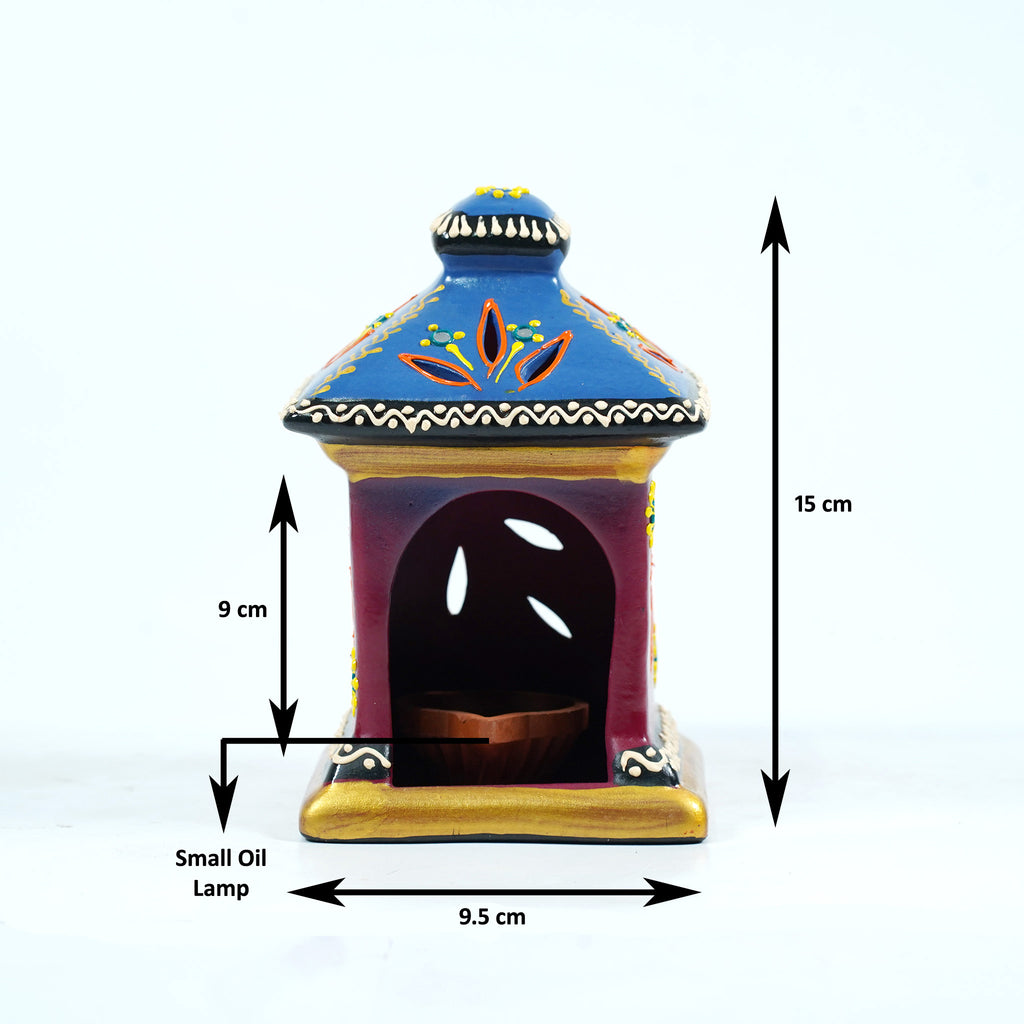 Decorative Terracotta Oil Lamp Enclosure