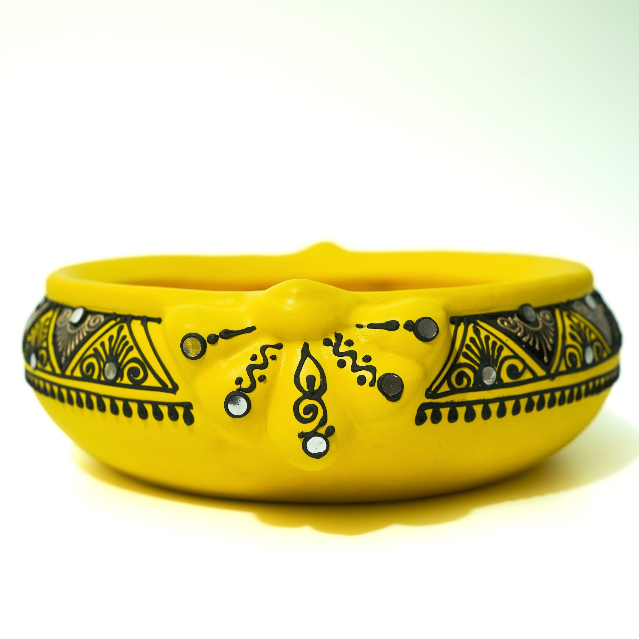 Decorative Handmade Flower Urli Bowl | Flower Pot - 750ml